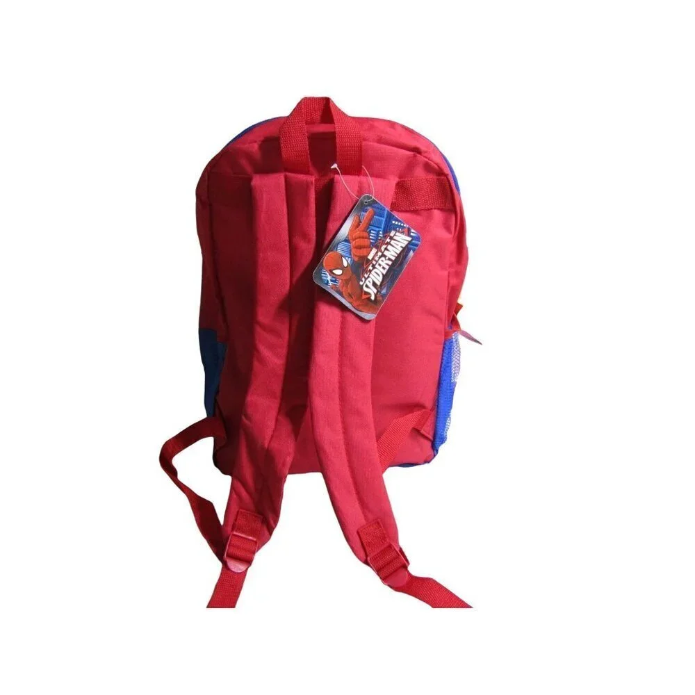 Spiderman DC Ultimate Super Heroes Backpack Lunch Bag Boys 16 Inch NWT